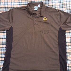 UPS Brown Pocket Polo Work Delivery Employee Shirt size 2XL
